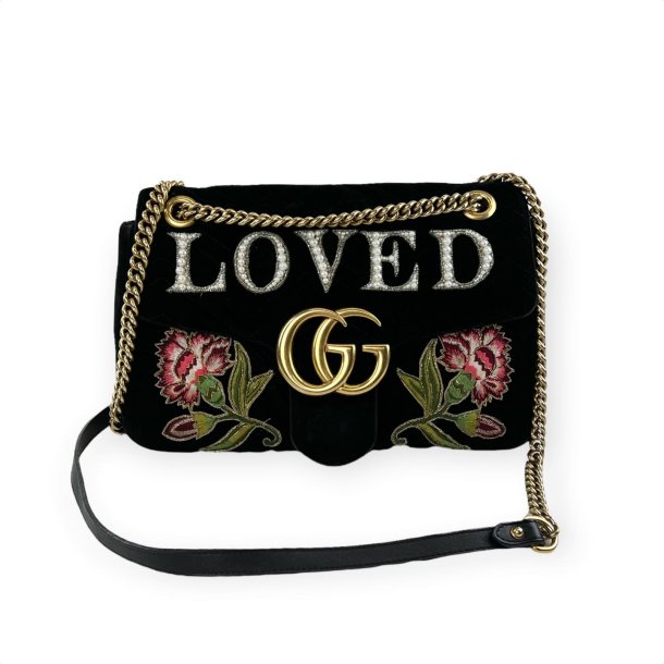 GUCCI MARMONT VELVET SHOULDER BAG 