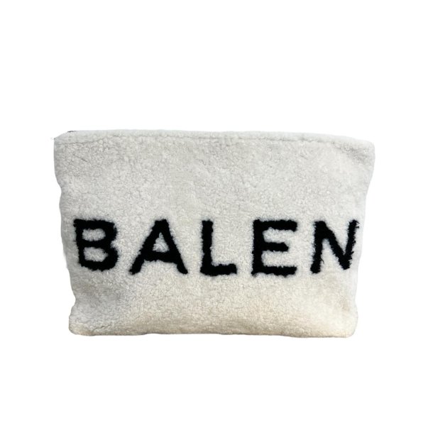 Balenciaga wool clutch