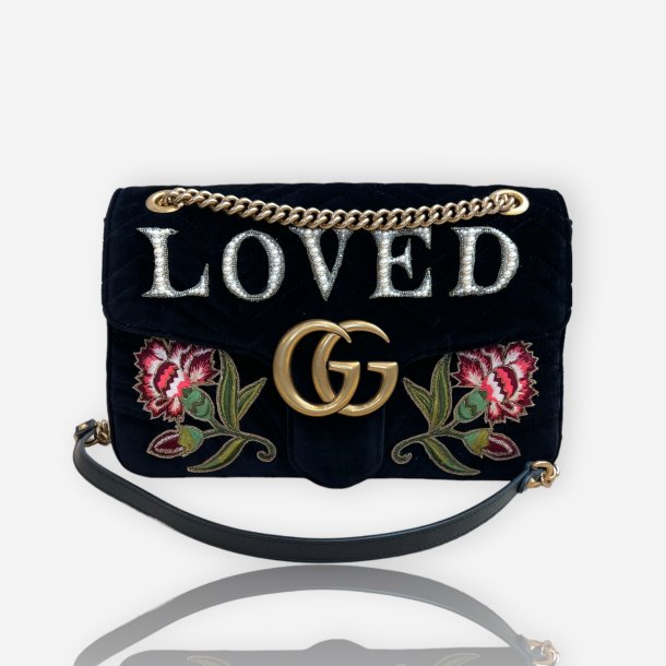 GUCCI MARMONT VELVET SKULDER TASKE 