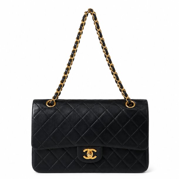 Chanel Classic Medium Flap Bag 24 karat guldbelagt