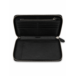 Prada Zip Around Wallet � Sort Saffiano L�der