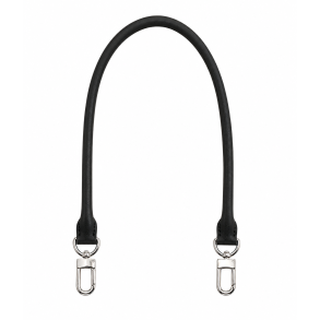 Sort l�derrem 70 cm til Louis Vuitton Speedy � S�lv hardware