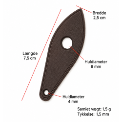 L�der zipper pull til Louis Vuitton Speedy � 1 stk.