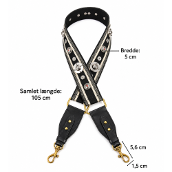 Dekorativ skulderrem til Dior Saddle Bag &amp; Lady Dior � 105 cm