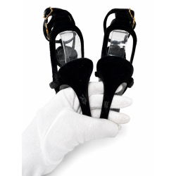 Chanel stiletter med blomsterdetaljer � str. 38,5