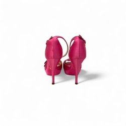 Prada Pink Satin Bow Platform