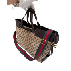 Justerbar gr�n/r�d skulderrem til Gucci 5 cm