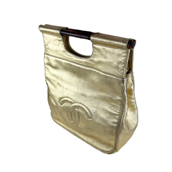 Chanel hndtaske guld