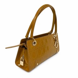 Christian Dior Lady Dior patentl�der Skuldertaske