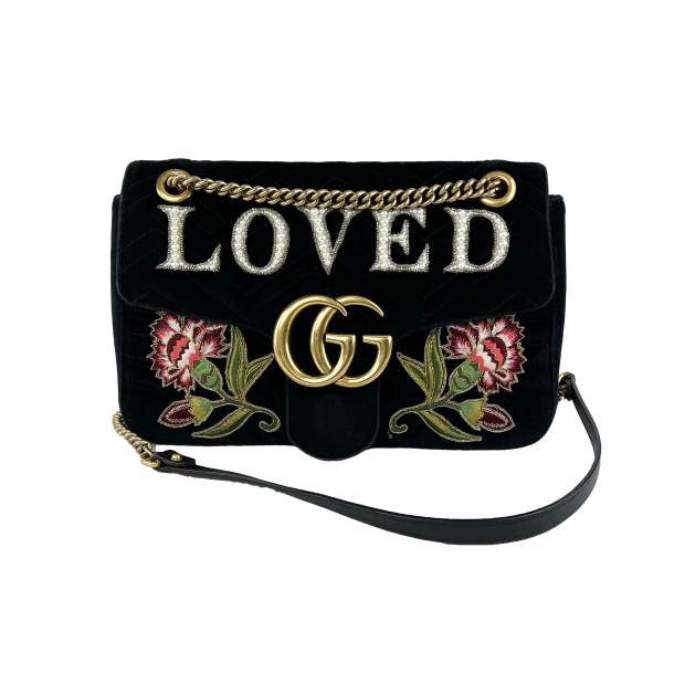 GUCCI MARMONT VELVET SHOULDER BAG